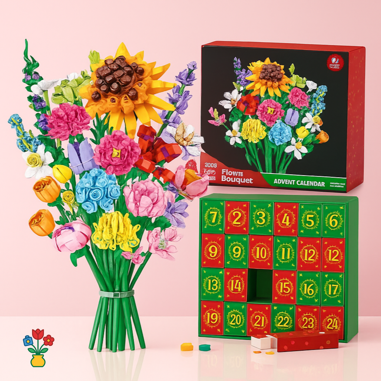 Calendar Rose™ 24 Day Flower Bouquet